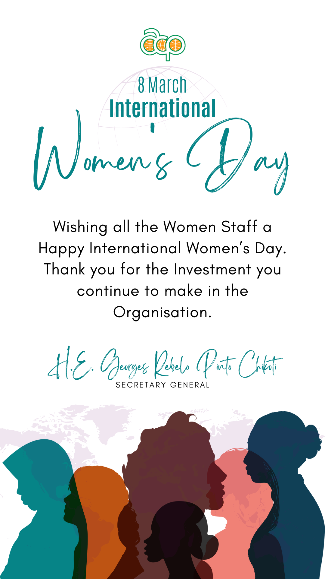 STATEMENT BY THE SECRETARY-GENERAL OF THE OACPS ON THE OCCASION OF INTERNATIONAL WOMENS DAY