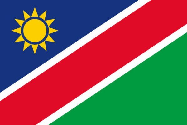 Namibia Republic of Namibia national flag icon in the correct aspect ratio. File is built in the CMYK color space for optimal printing, and can easily be converted to RGB without any color shifts.